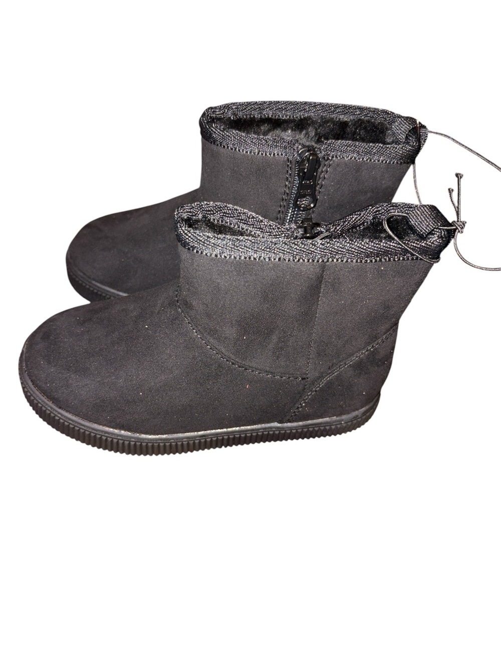 Kids Black Cat and Jack “Arlo” Faux Suede Winter Boots